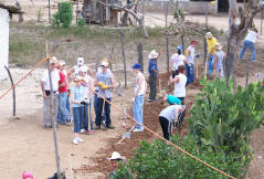 2007 Mission Team at work in Moya