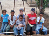 Caitlin Ascherl & Kendra Collins with Moya children