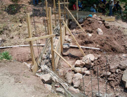 building new water collection dam